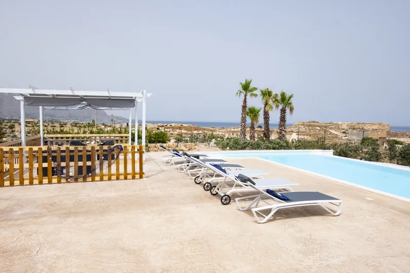 Pool and sea panorama